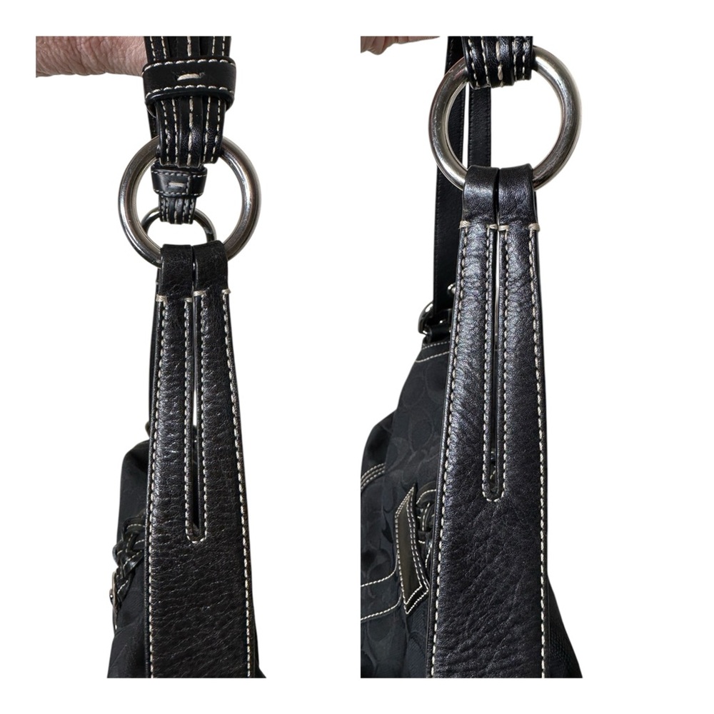 Coach Legacy Vintage Black Braided Soho Bag A06Q 6314 Y2K Jacquard Signature - Picture 3 of 16